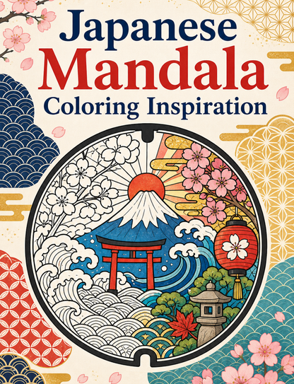 Japanese Mandala: Coloring Inspiration