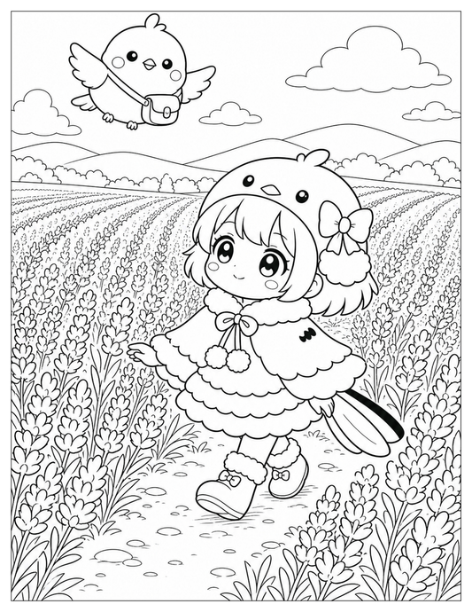 Fuwari & Soramaru's Peaceful Journey Hokkaido Coloring Book: 30 Beautiful Japanese Hokkaido Scenes