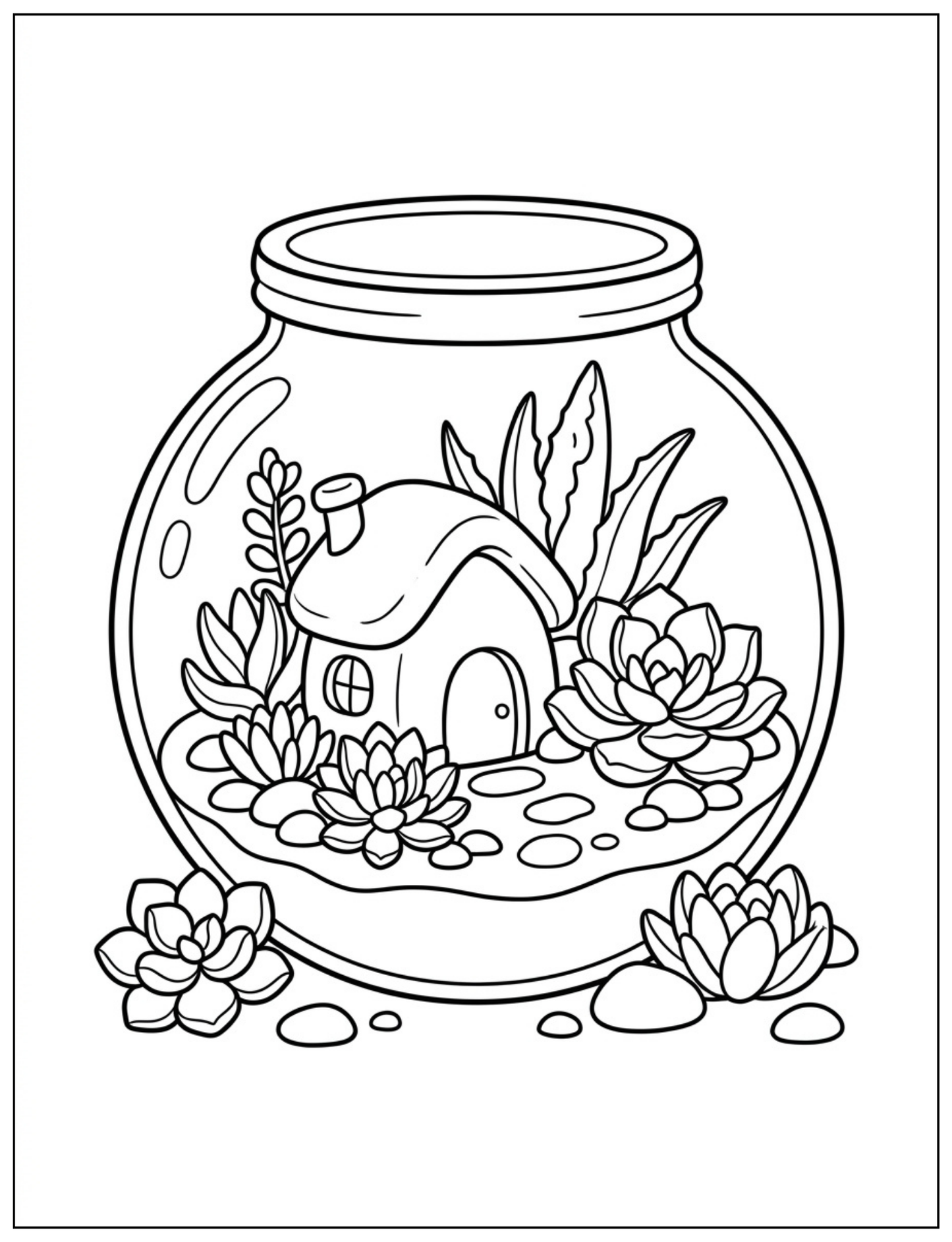 Magical Miniature Worlds Coloring Book