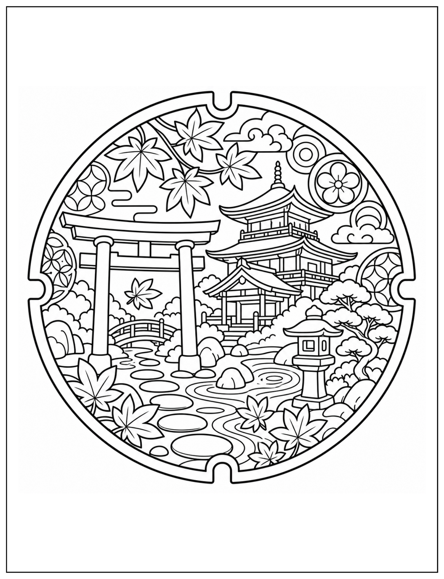 Japanese Mandala: Coloring Inspiration